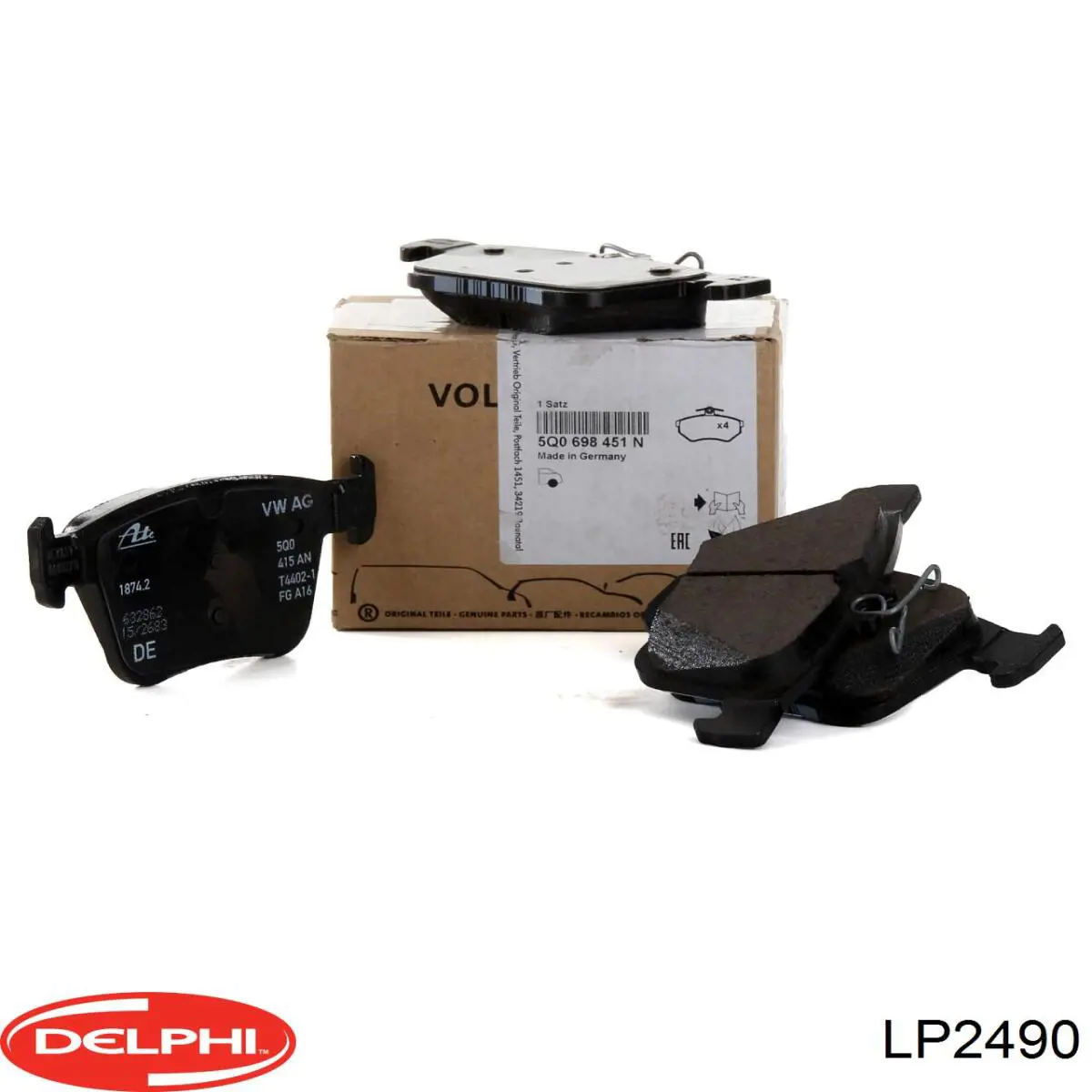 Задние дисковые колодки Delphi LP2490