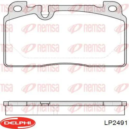 Тормозные колодки Delphi LP2491