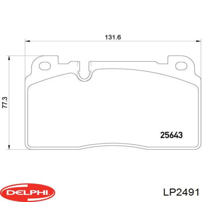 Колодки Delphi LP2491 цена, от 44.48 USD