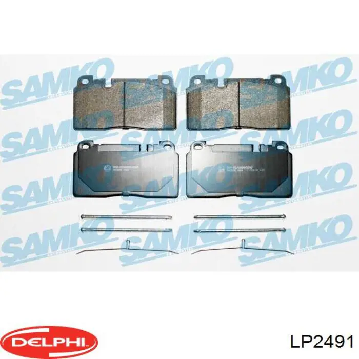 Купить LP2491 Delphi Колодки тормозные