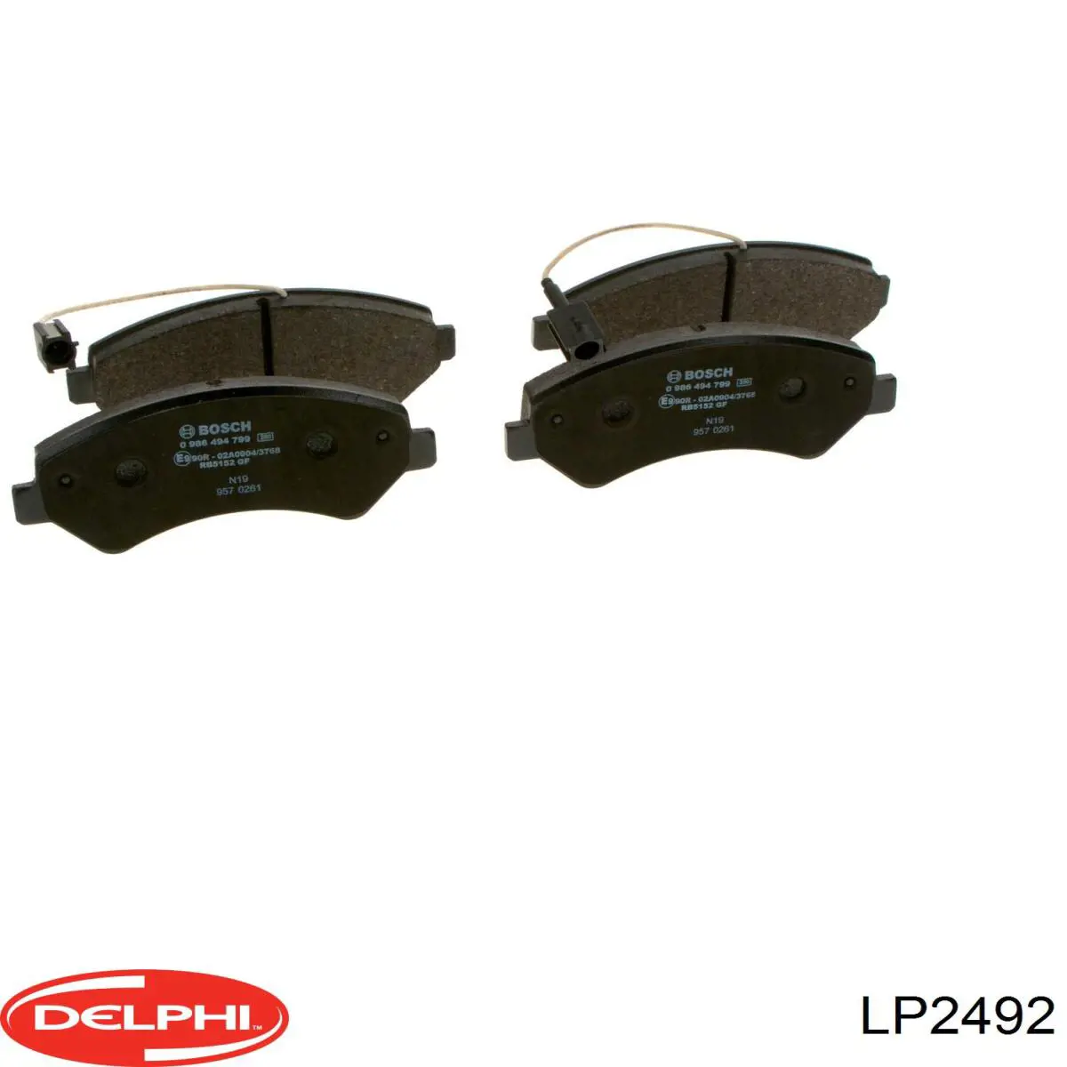LP2492 Delphi Колодки передние