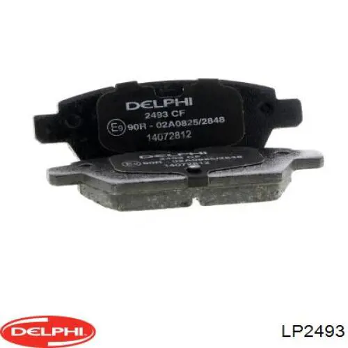LP2493 Delphi колодки тормозные задние дисковые