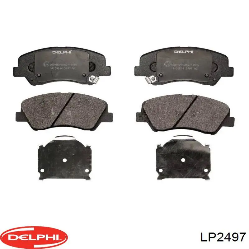 LP2497 Delphi колодки тормозные передние дисковые