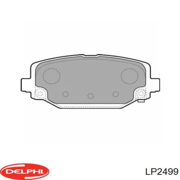 LP2499 Delphi Колодки тормозные дисковые комплект