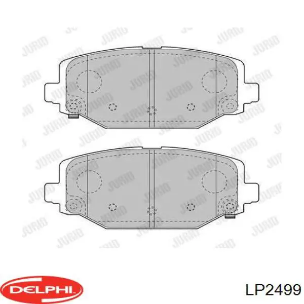 Купить LP2499 Delphi Колодки тормозные задние, дисковые