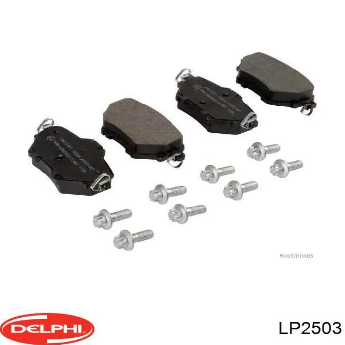 LP2503 Delphi Колодки тормозные дисковые комплект