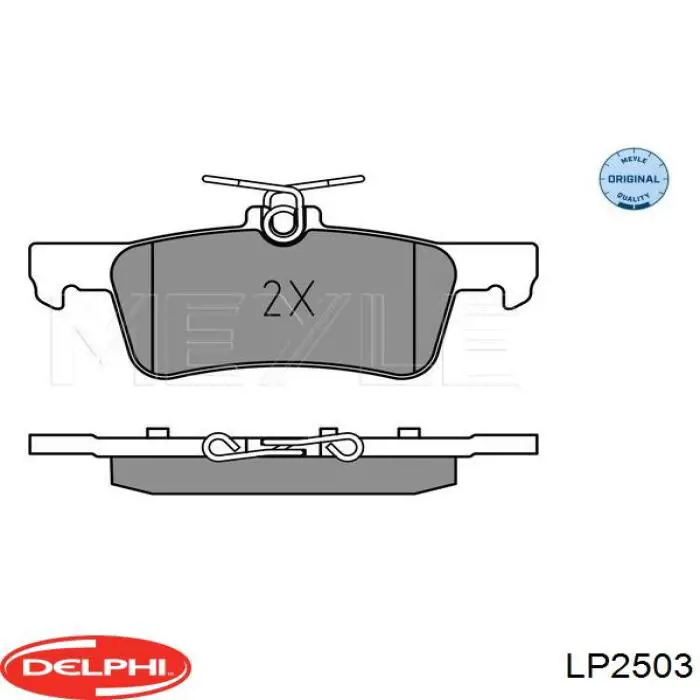 Колодки дисковые  Delphi LP2503 цена, от 24.15 USD