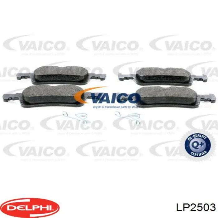 Купить LP2503 Delphi Колодки тормозные задние, дисковые