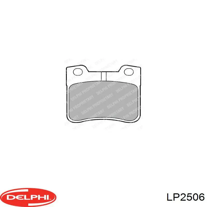 Передние тормозные колодки LP2506 Delphi