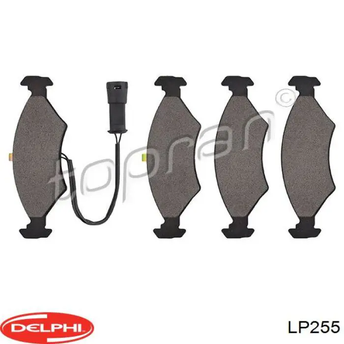 LP255 Delphi Колодки передние