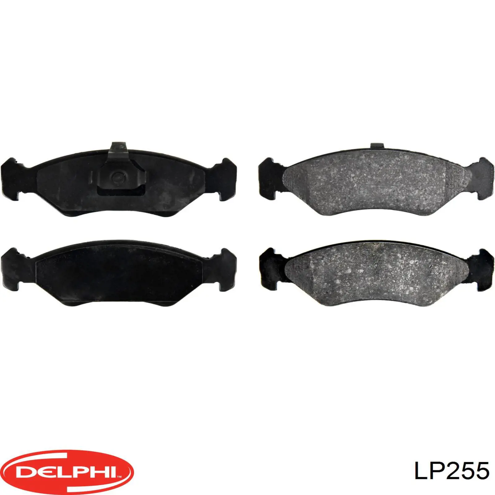 LP255 Delphi колодки тормозные передние дисковые