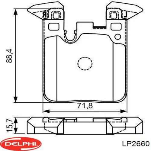 Купить LP2660 Delphi Колодки тормозные задние, дисковые