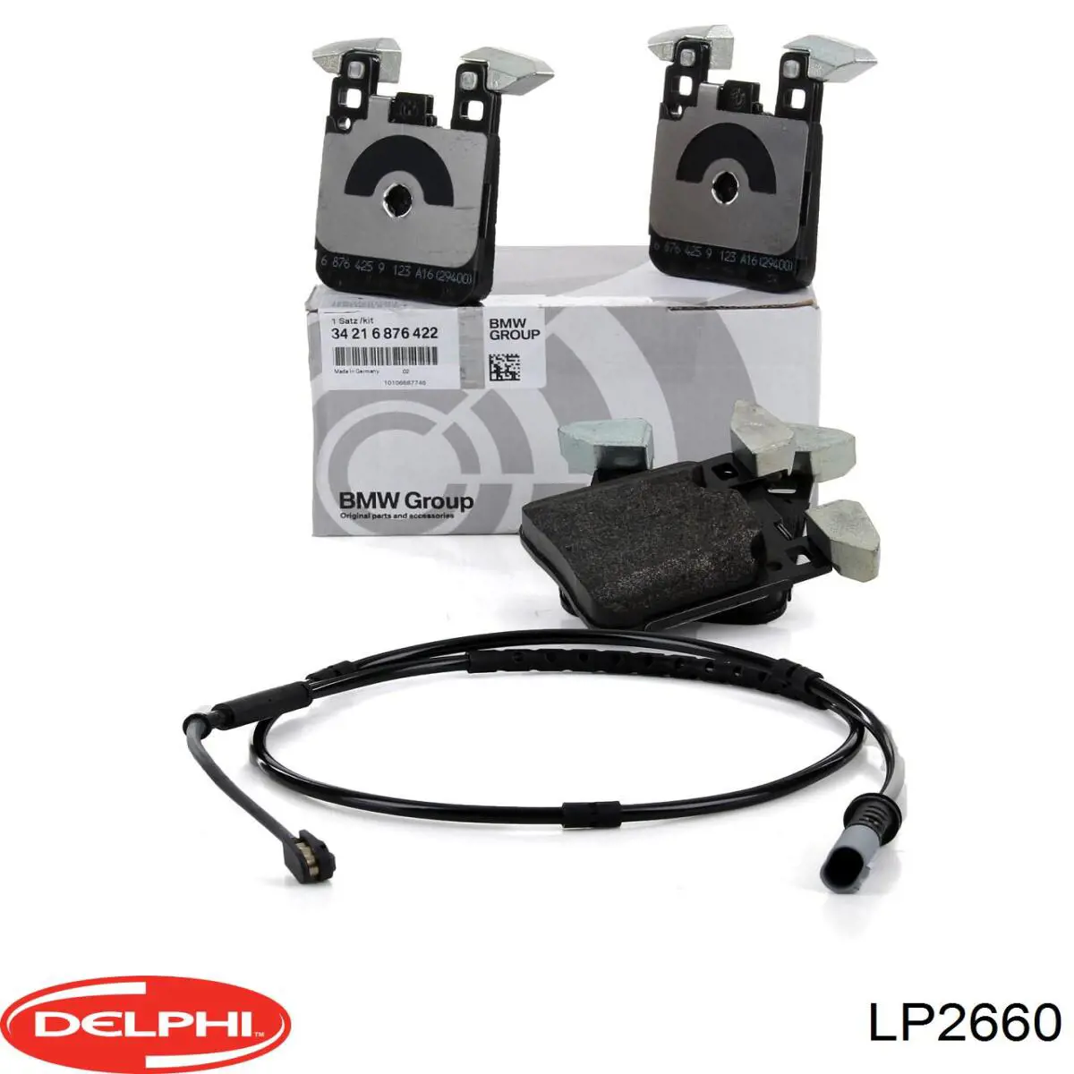 LP2660 Delphi Колодки тормозные дисковые комплект