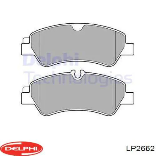 LP2662 Delphi колодки тормозные задние дисковые