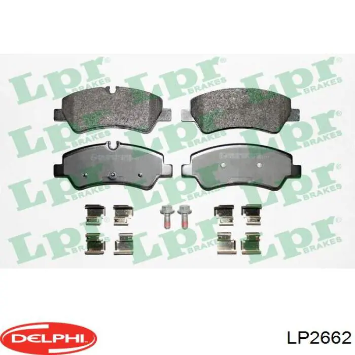 Задние тормозные колодки LP2662 Delphi