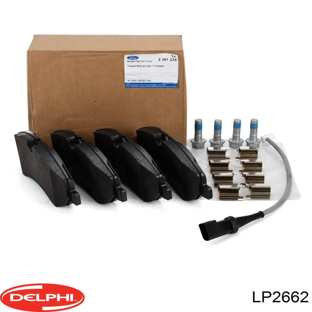 LP2662 Delphi Колодки тормозные дисковые комплект