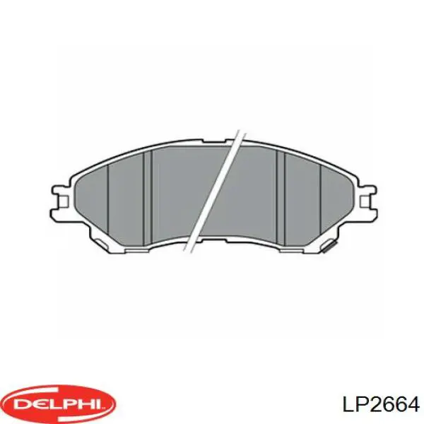 Передние тормозные колодки LP2664 Delphi