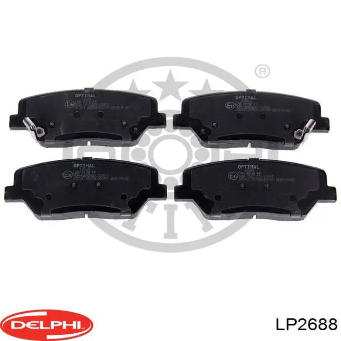 Передние тормозные колодки LP2688 Delphi