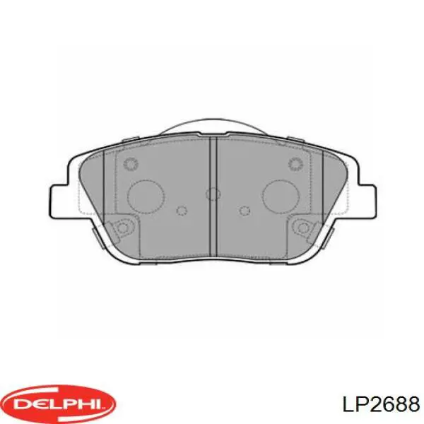 Передние тормозные колодки LP2688 Delphi