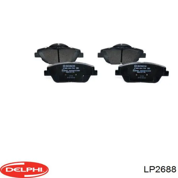 Купить LP2688 Delphi Колодки тормозные