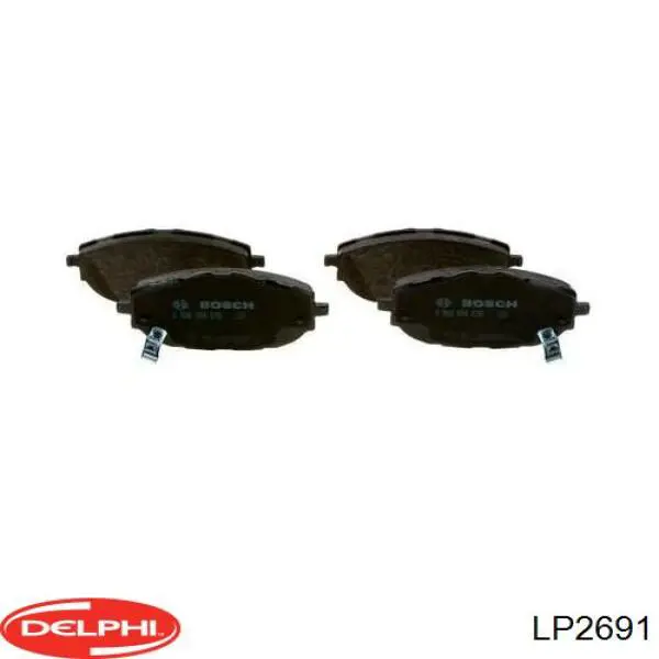 LP2691 Delphi колодки тормозные передние дисковые
