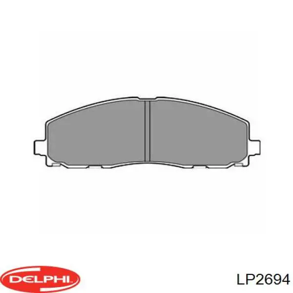 LP2694 Delphi колодки тормозные передние дисковые