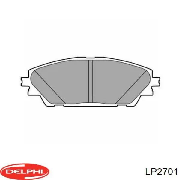 Передние тормозные колодки LP2701 Delphi