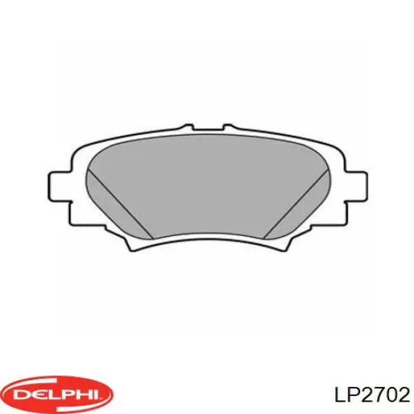 LP2702 Delphi колодки тормозные задние дисковые