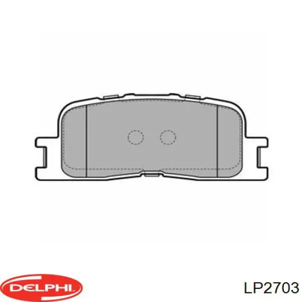 LP2703 Delphi задние тормозные колодки