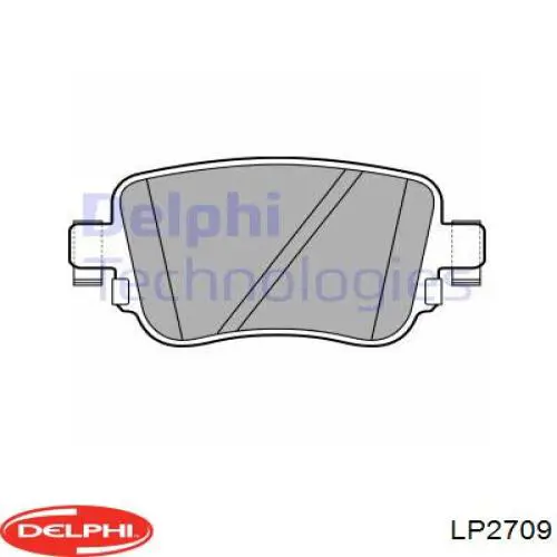 LP2709 Delphi колодки тормозные задние дисковые