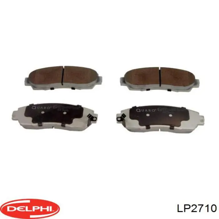 LP2710 Delphi колодки тормозные передние дисковые
