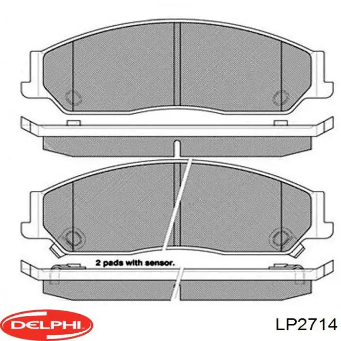 Купить LP2714 Delphi Колодки тормозные