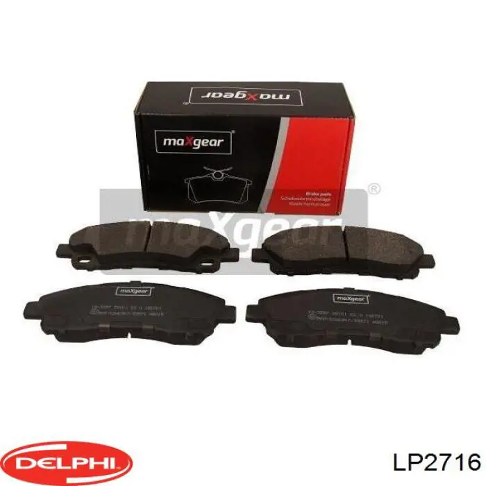 Купить LP2716 Delphi Колодки тормозные