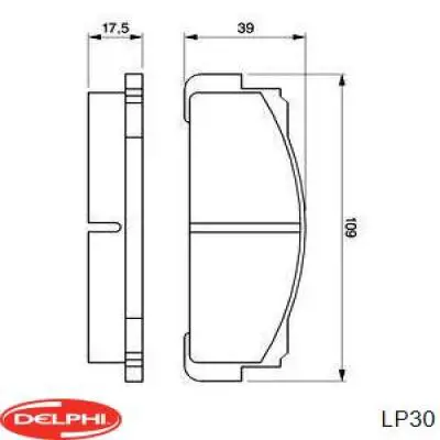 Купить LP30 Delphi Колодки тормозные