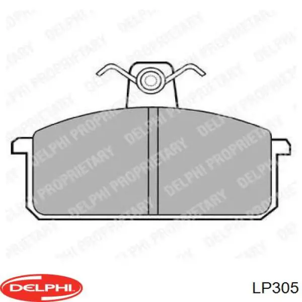 Передние тормозные колодки LP305 Delphi