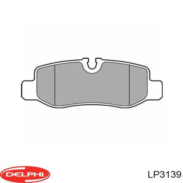 Задние тормозные колодки LP3139 Delphi