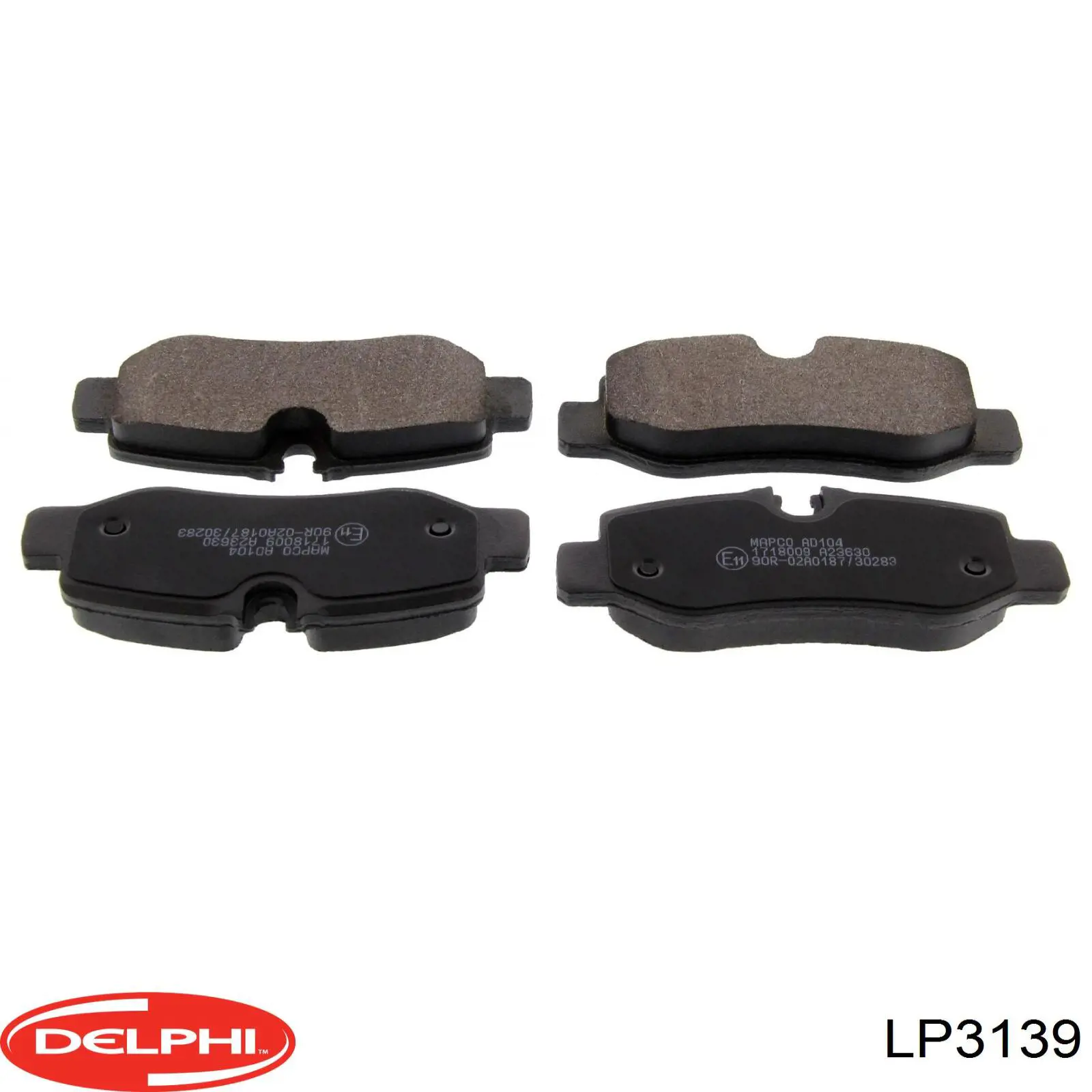 LP3139 Delphi Колодки тормозные дисковые комплект