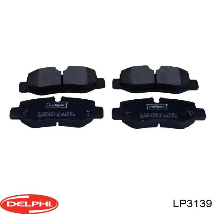 Задние дисковые колодки Delphi LP3139