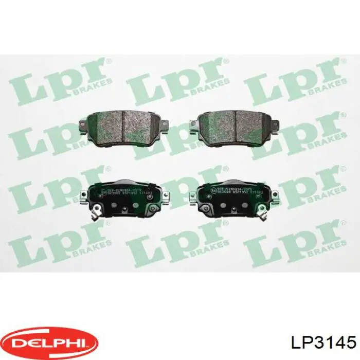 Купить LP3145 Delphi Колодки тормозные задние, дисковые