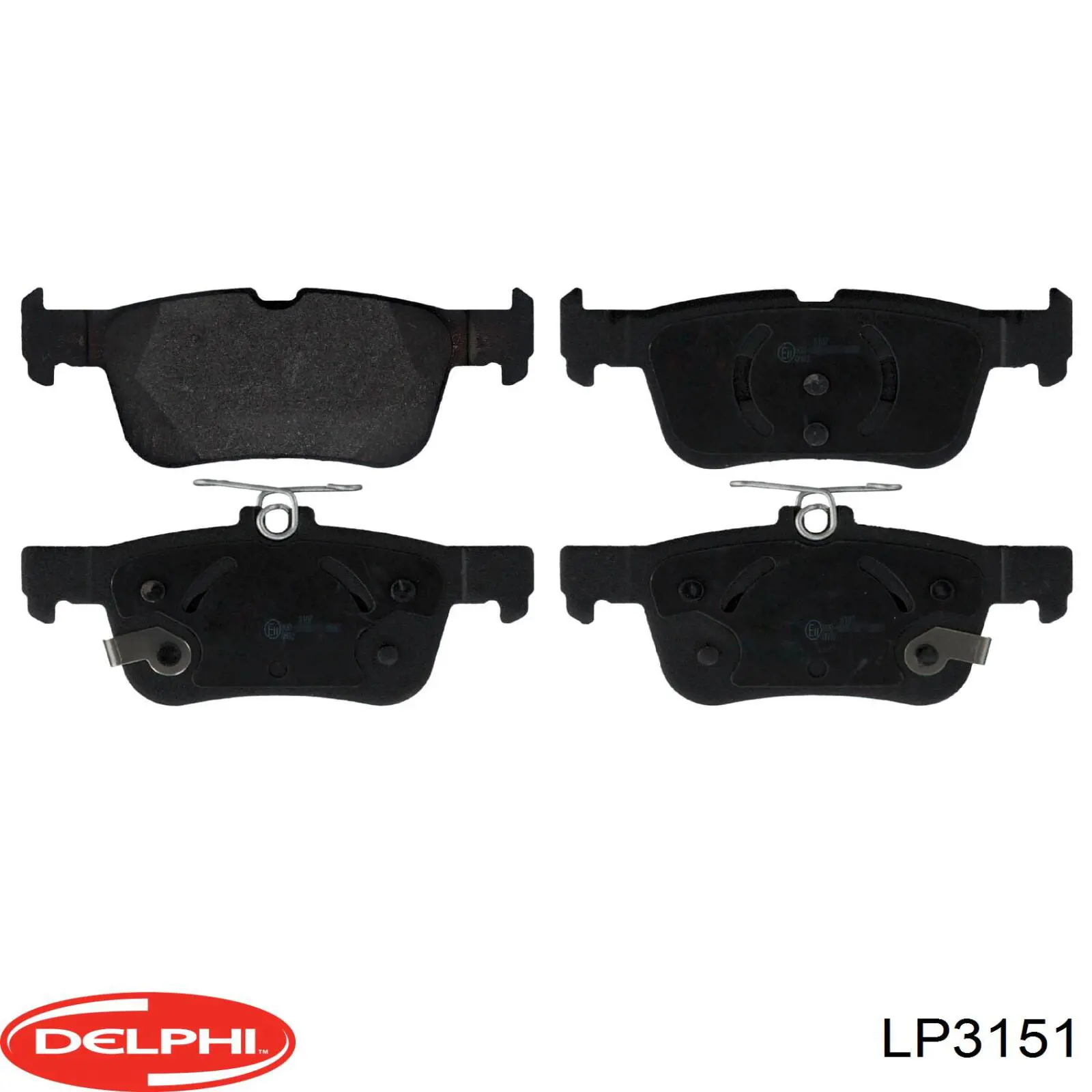 LP3151 Delphi Колодки тормозные дисковые комплект