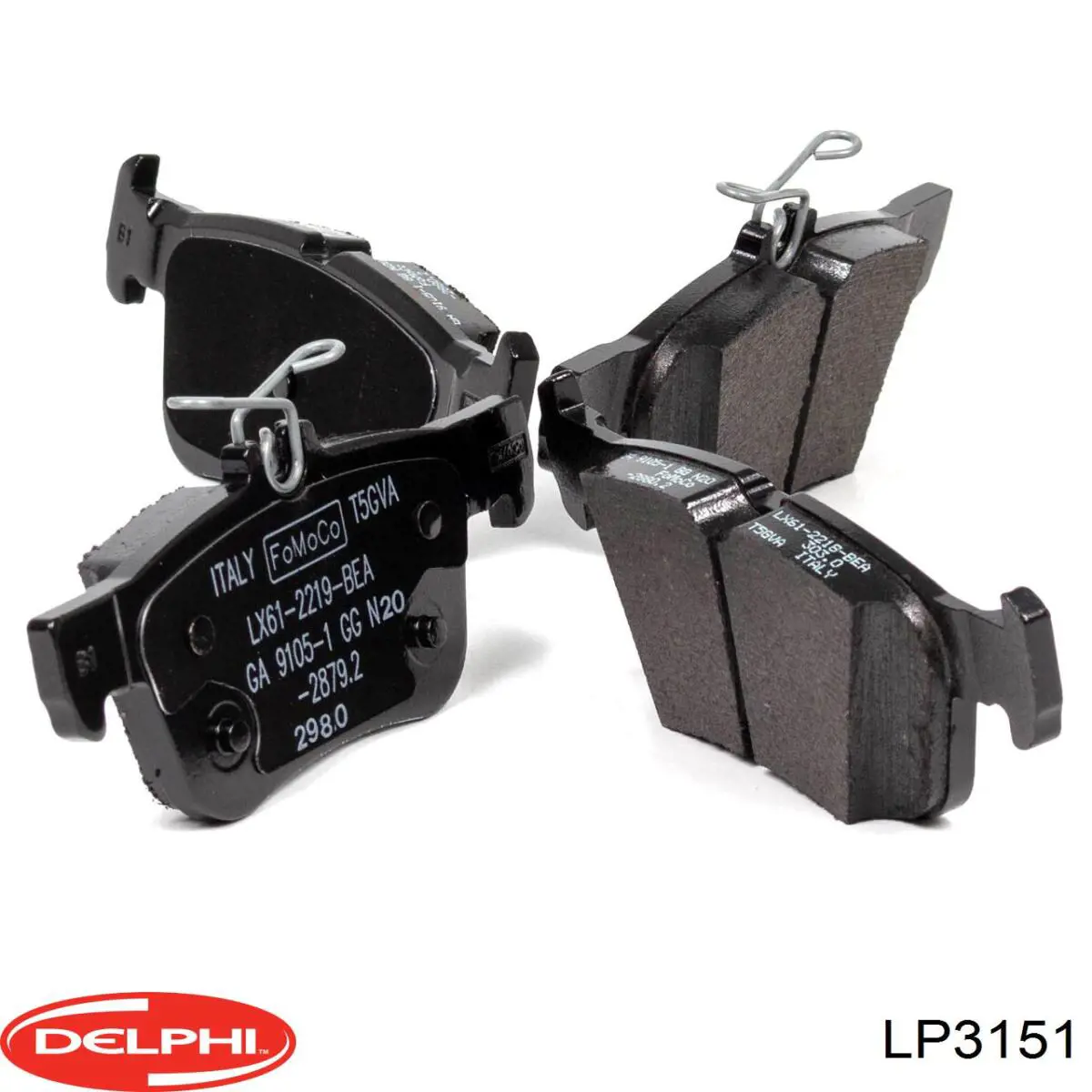 Колодки дисковые  Delphi LP3151 цена, от 29.14 USD
