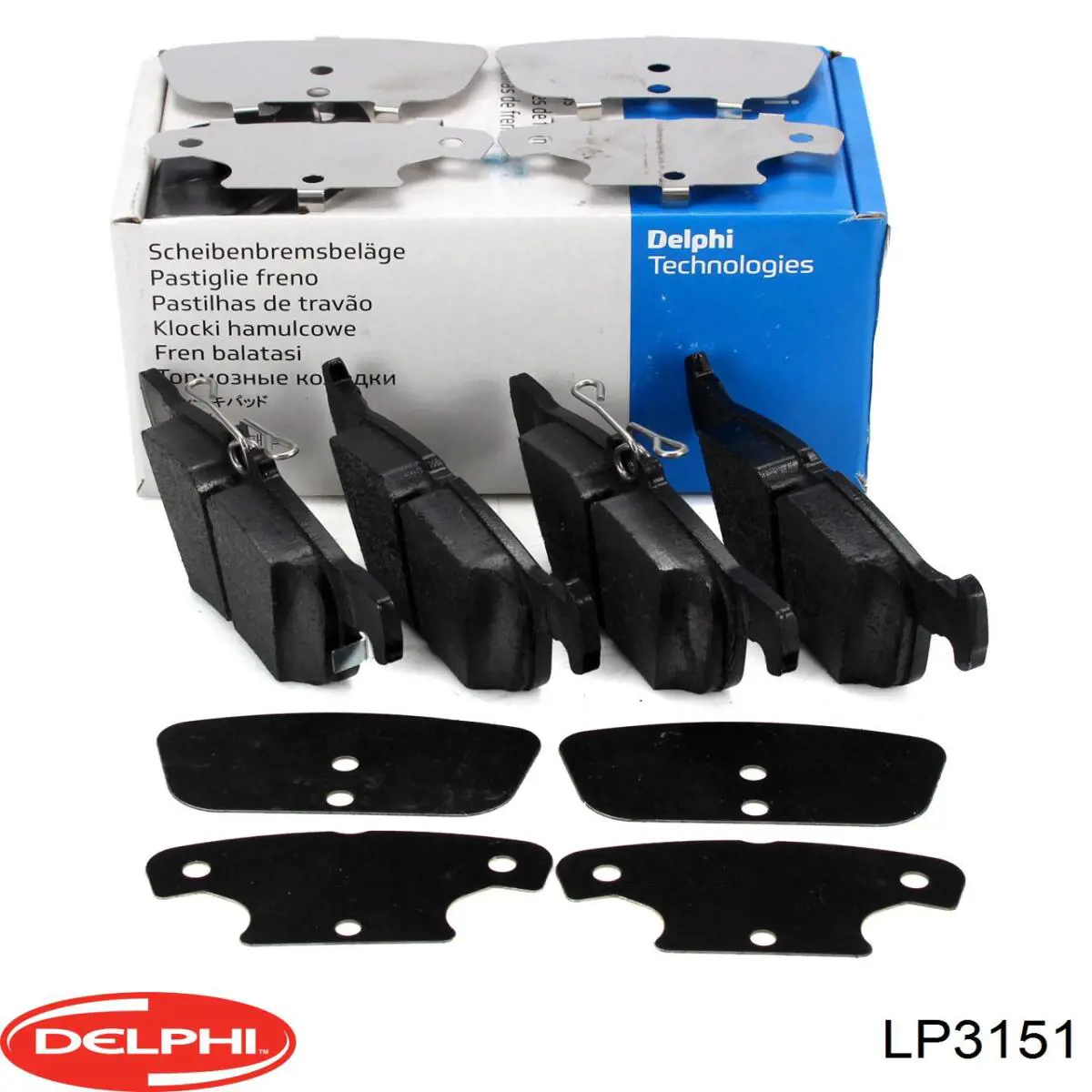 Задние тормозные колодки LP3151 Delphi