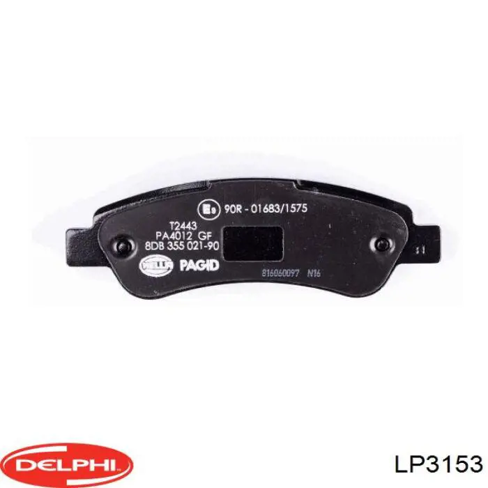 Задние тормозные колодки LP3153 Delphi