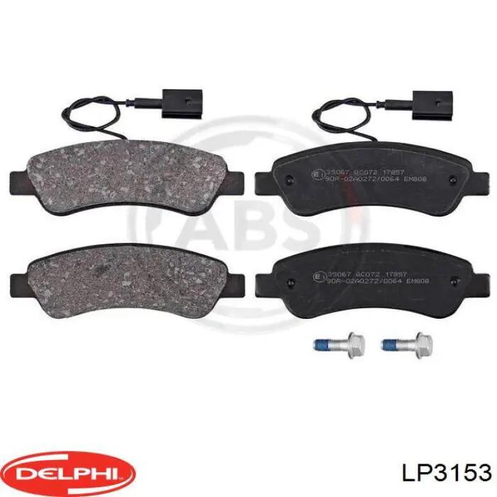 LP3153 Delphi Колодки тормозные дисковые комплект