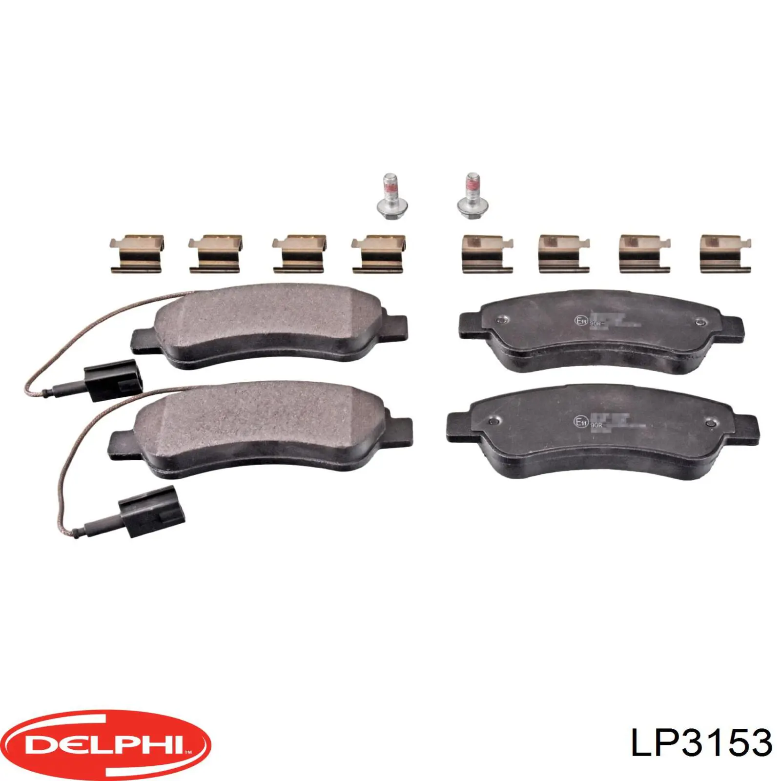 Задние дисковые колодки Delphi LP3153