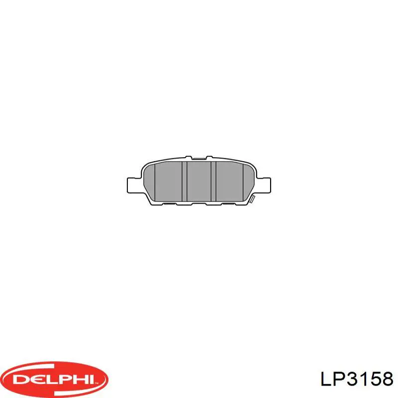 Купить LP3158 Delphi Колодки тормозные задние, дисковые