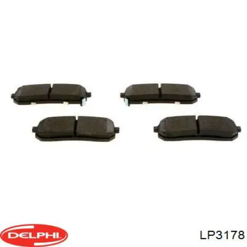 Задние тормозные колодки LP3178 Delphi