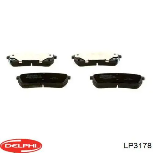 Купить LP3178 Delphi Колодки тормозные задние, дисковые