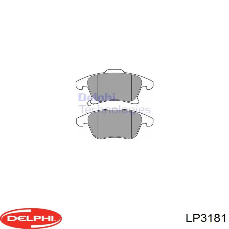 Купить LP3181 Delphi Колодки тормозные