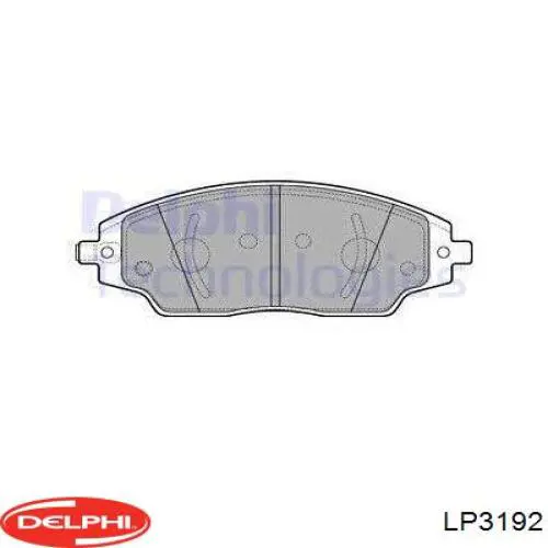 Колодки гальмівні передні, дискові LP3192 Delphi